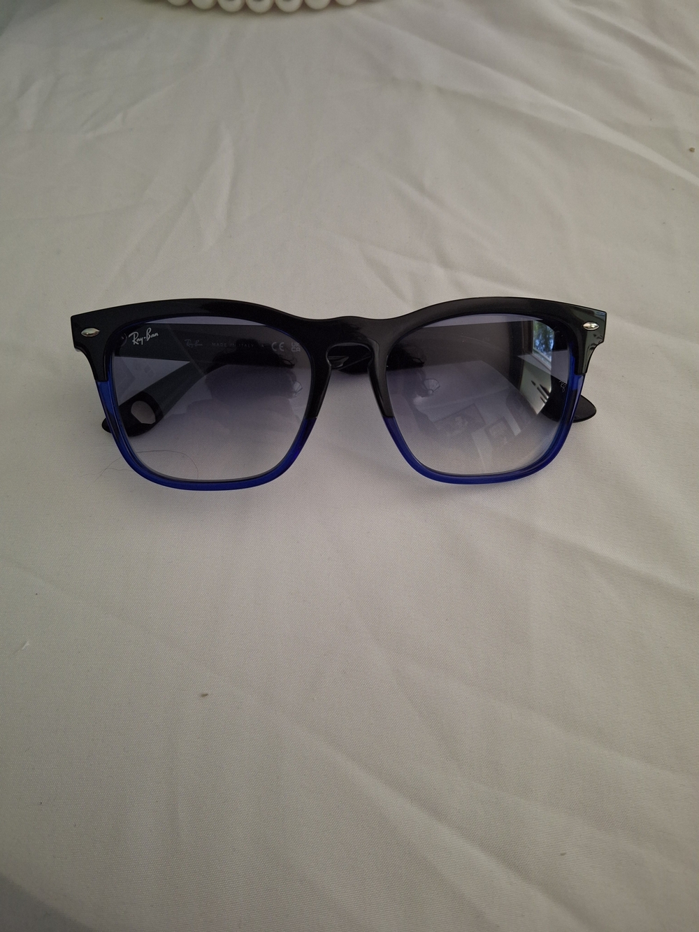 BRAND NEW Ray-Ban Men's Two-Tone Black and Blue Sunglasses model Steve RB4487!!!